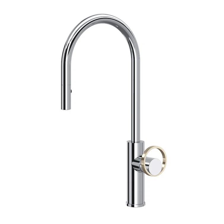 Myrina Pull-Down Kitchen Faucet With C-Spout