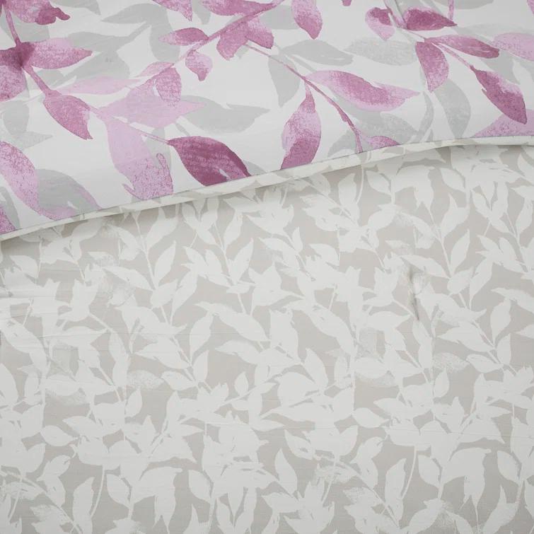 Madison Park Essentials Sofia Microfiber Reversible Comforter Set with Bed Sheets