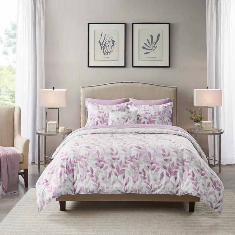 Madison Park Essentials Sofia Microfiber Reversible Comforter Set with Bed Sheets