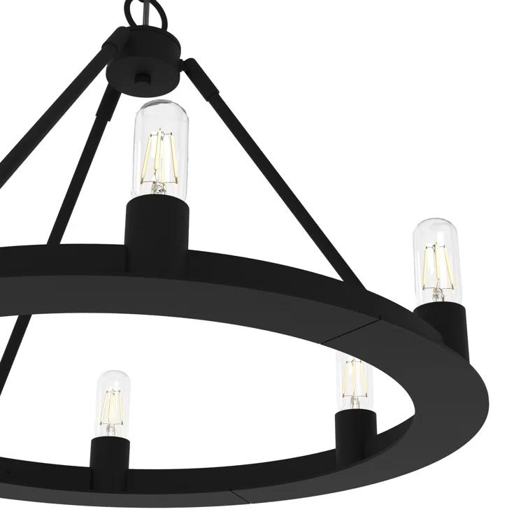 Hunter Saddlewood 6 Light Chandelier Ceiling Light Fixture