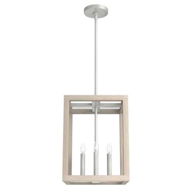 Hunter Fan Squire Manor 4 - Light Lantern Rectangle Chandelier