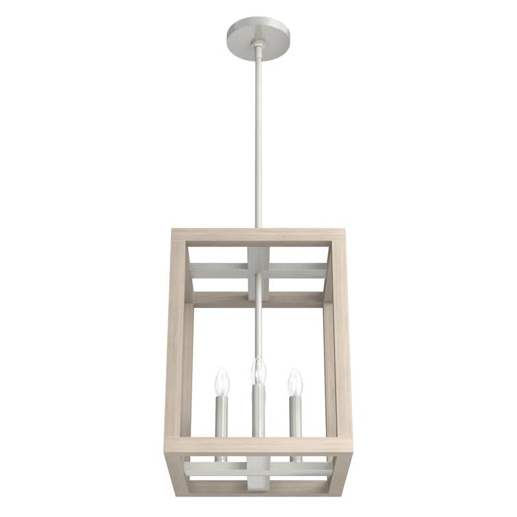 Hunter Fan Squire Manor 4 - Light Lantern Rectangle Chandelier