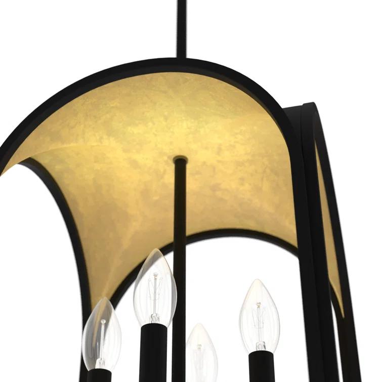 Hunter Fan Dukestown 4 - Light Lantern Geometric Chandelier