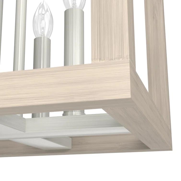 Hunter Fan Squire Manor 4 - Light Lantern Rectangle Chandelier