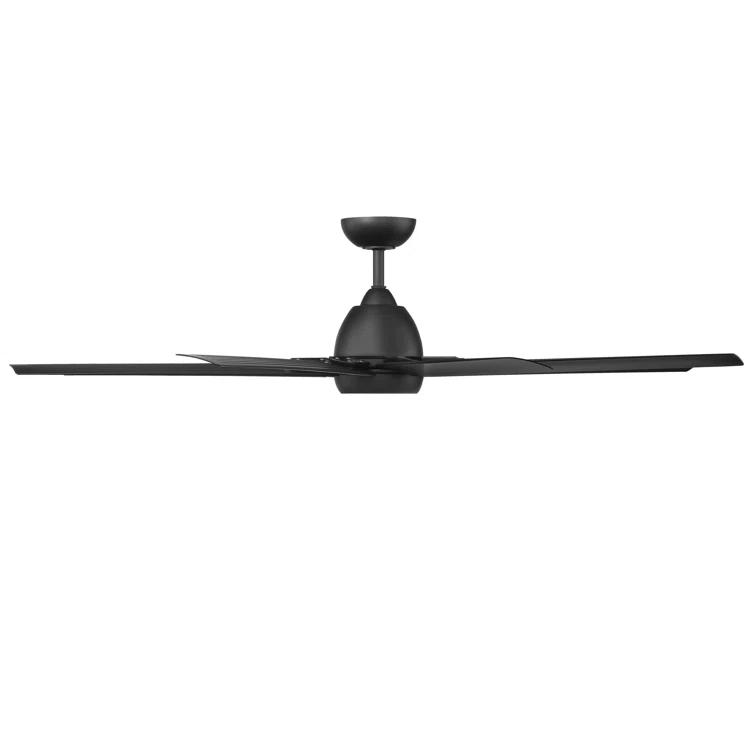 66" 8 - Blade Outdoor / Indoor Smart Ceiling Fan with Remote Control Included, Works With Google Assistant, Amazon Alexa and IOS/Android Mobile APP