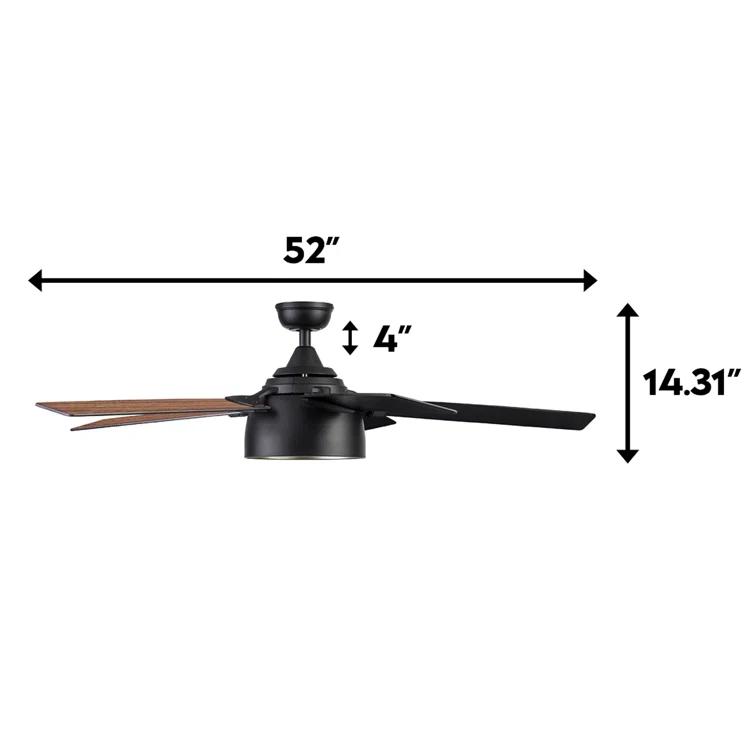 Prominence Home Octavia 52" Ceiling Fan with LED Light