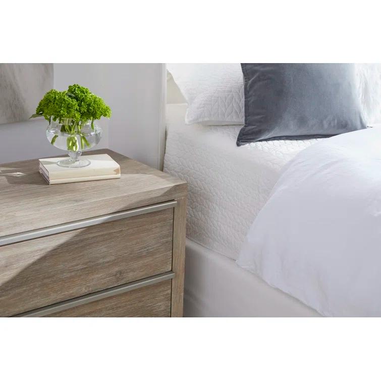 Benjara Upholstered Wingback Bed