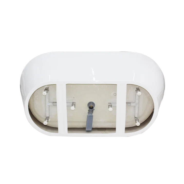 Iris 59" x 30" Freestanding Soaking Acrylic Bathtub