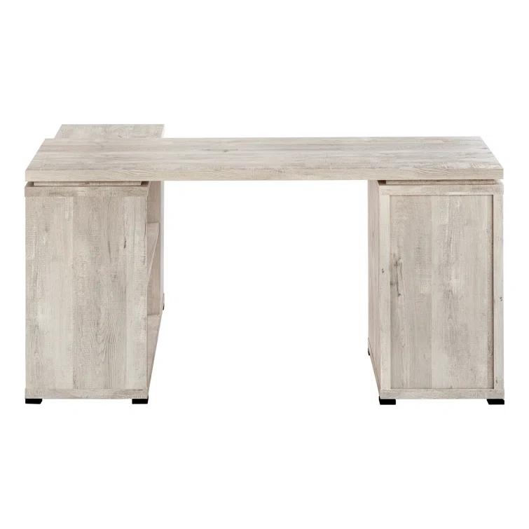 Leomia Computer Desk, Home Office, Corner, Storage Drawers, L Shape, Work, Laptop, Laminate, Black