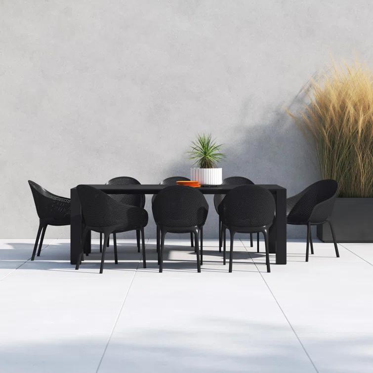 Farrah 102'' Rectangular 8 - Person Outdoor Dining Set