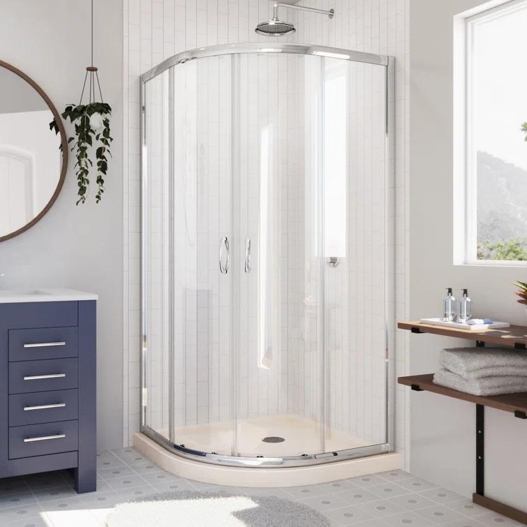 DreamLine DL-6703-22-01 Prime 38" x 74.75" Rectangle Sliding Shower Enclosure with Base Included