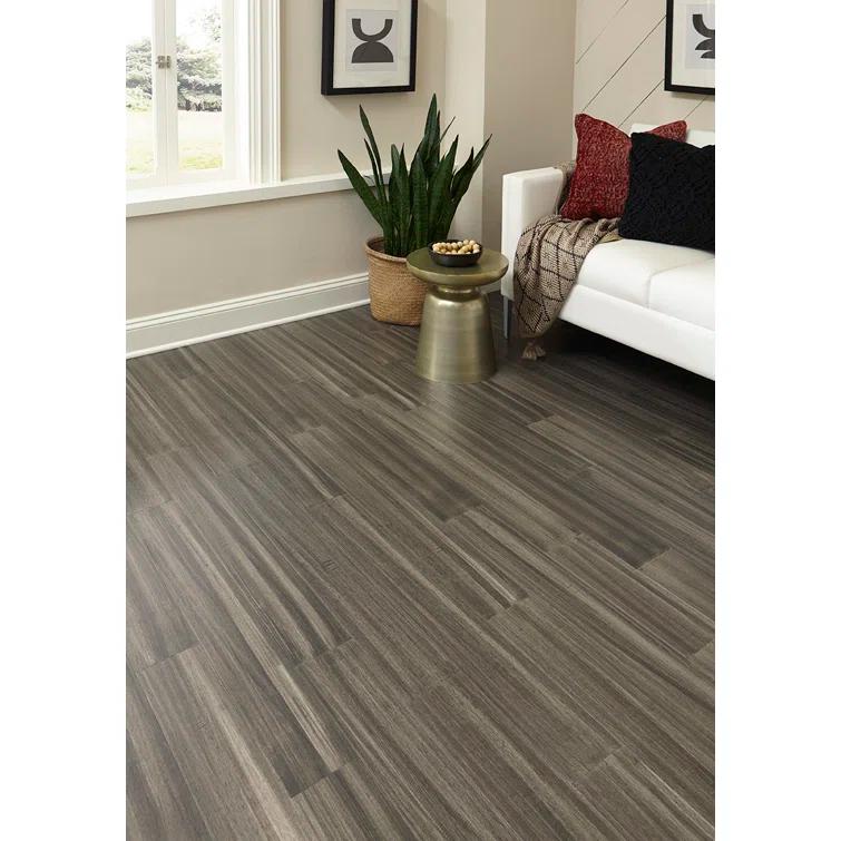Islander Flooring Bamboo 7mm Thick x 5.12" Width x 36.22" Length Waterproof Engineered Bamboo Flooring