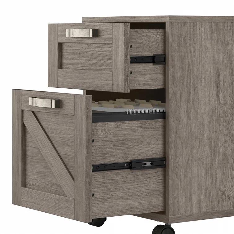 Cowden 16"W 2 -Drawer Mobile Vertical Filing Cabinet