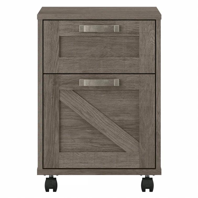 Cowden 16"W 2 -Drawer Mobile Vertical Filing Cabinet