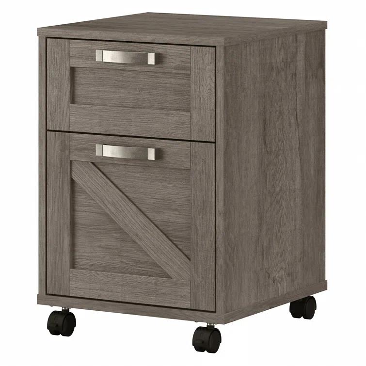 Cowden 16"W 2 -Drawer Mobile Vertical Filing Cabinet