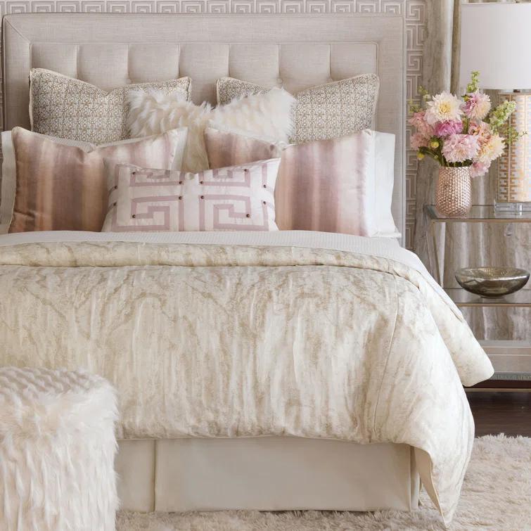 Halo Glam Striped Duvet Cover Set