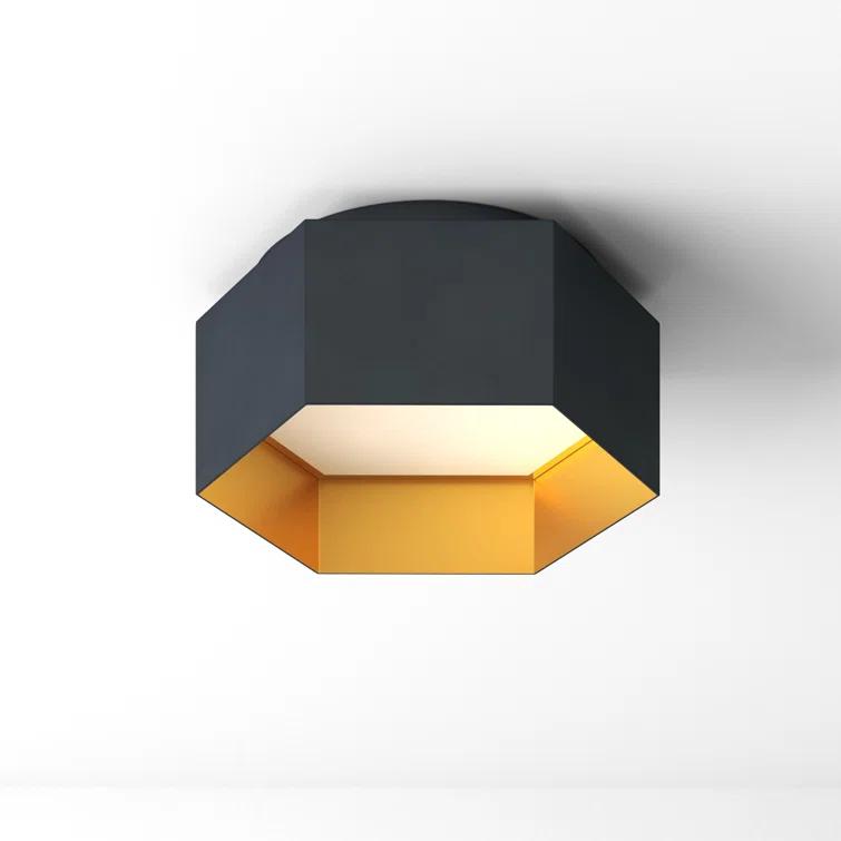 Allo Single Light Metal LED Flush Mount