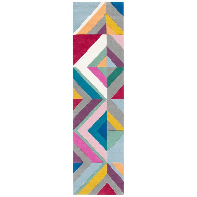 Fifth Avenue FTV112 Hand Tufted Runner Rug - Gray/Multi - 2'3"x9' - Safavieh.