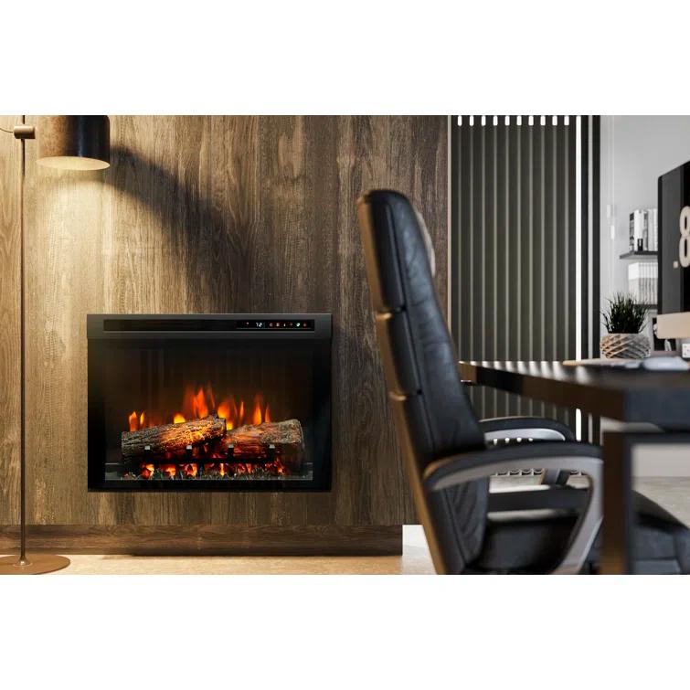 Dimplex Nova Multi-Fire XHD Plug-In Electric Fireplace Insert with Realistic Logs - 1000 SQ FT, Ceramic Heater