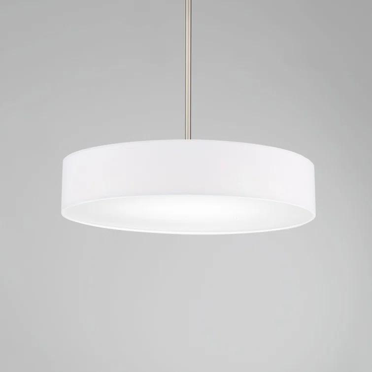 WAC Lighting Manhattan 20" LED 2700K Contemporary Aluminum Pendant in Nickel