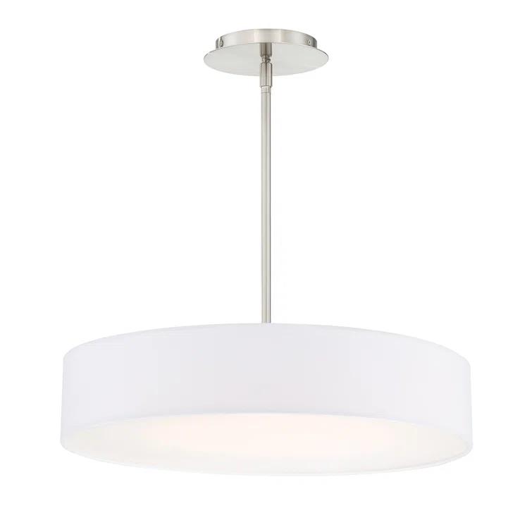 WAC Lighting Manhattan 20" LED 2700K Contemporary Aluminum Pendant in Nickel