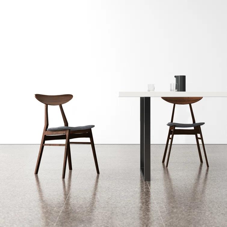 Hartford Dining Chair in Warm Gray/Walnut