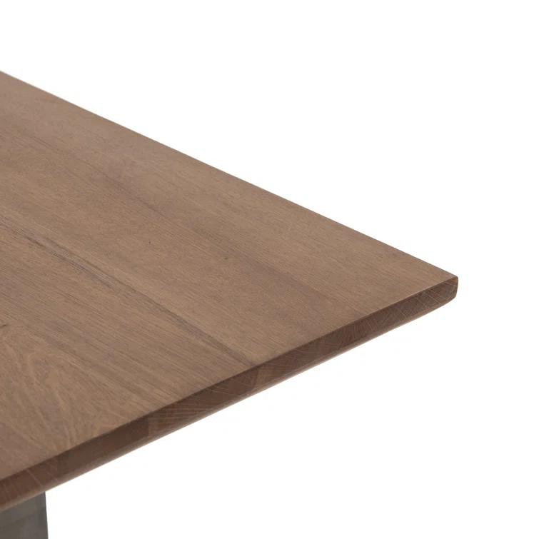 Brennan 94" Dove Oak and Pewter Rectangular Dining Table