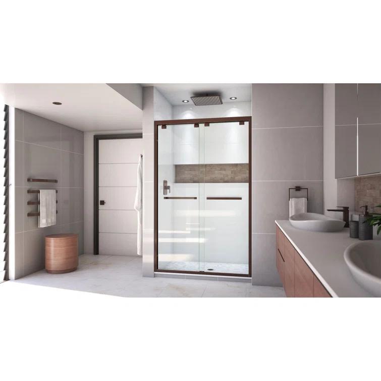 Encore 44" W x 76" Frameless Shower Door with ClearMax Technology