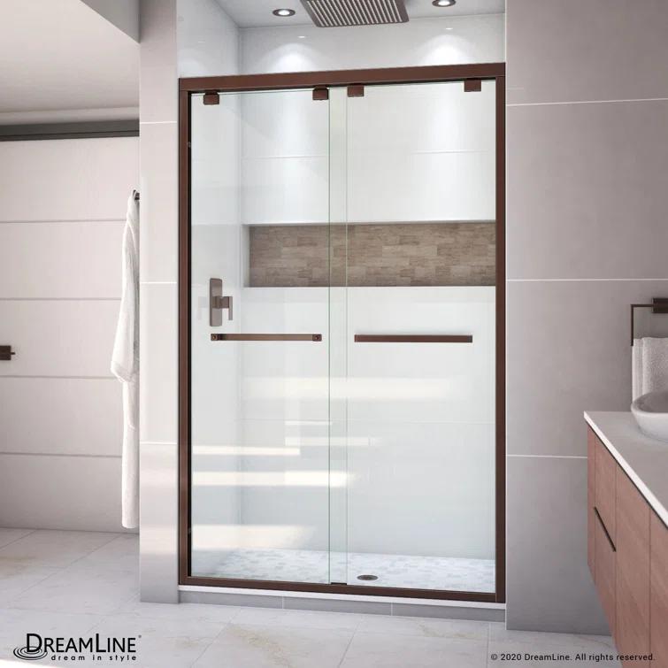 Encore 44" W x 76" Frameless Shower Door with ClearMax Technology