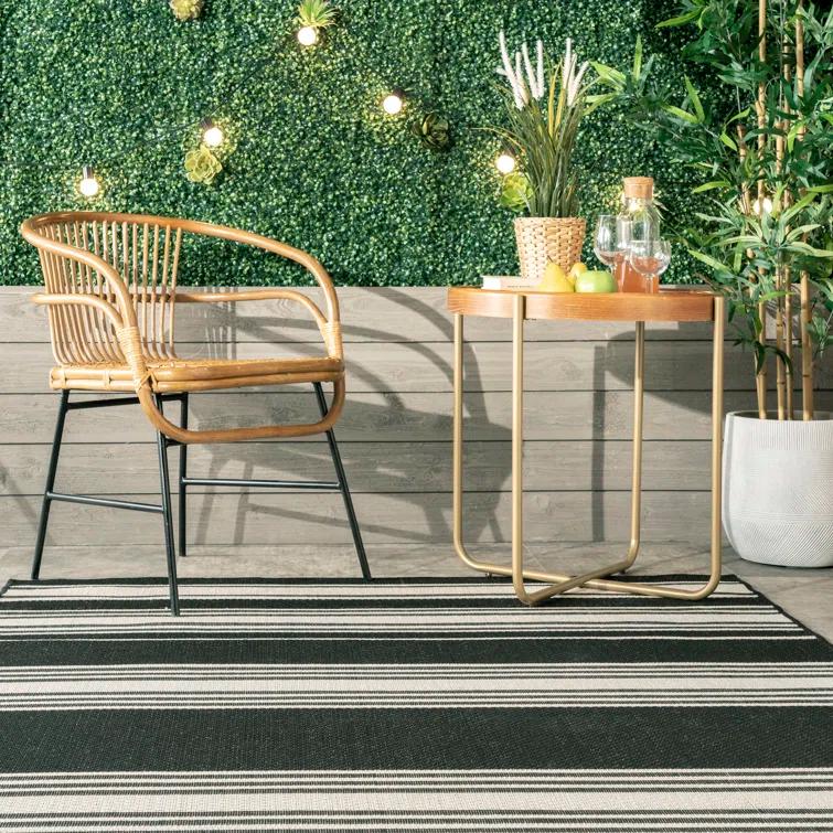 Romy Striped Indoor/Outdoor Area Rug