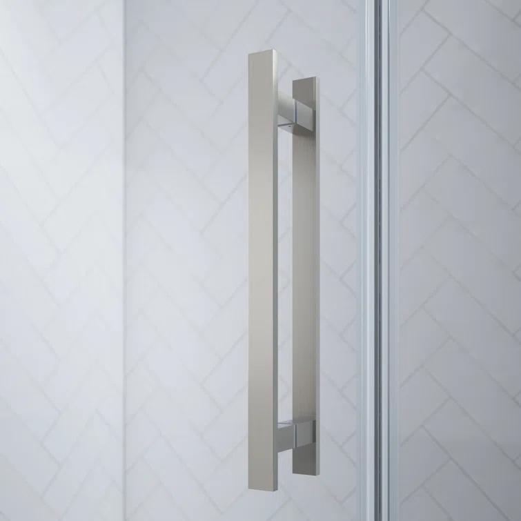 Endless Tampa 46" W x 72" H Corner Frameless Shower Kit, Door, 2 Panel