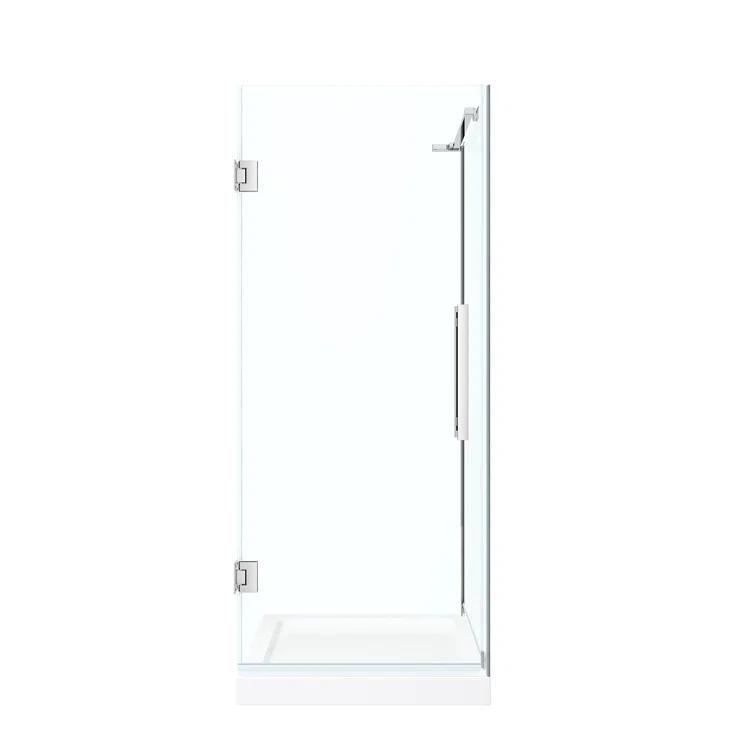 Endless Tampa-Pro 32" W x 72" H Corner Frameless Shower Kit, Door, Panel, Base