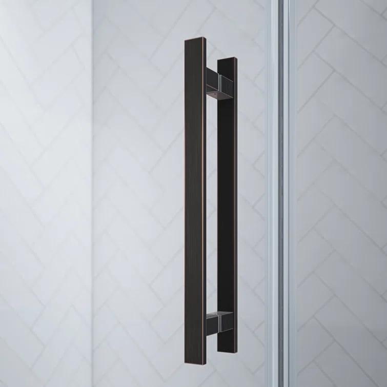 Endless Tampa-Pro 32" W x 72" H Corner Frameless Shower Kit, Door, Panel, Base