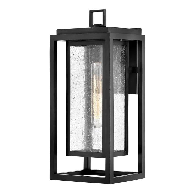 Republic Seeded Glass Outdoor Wall Mount Lantern