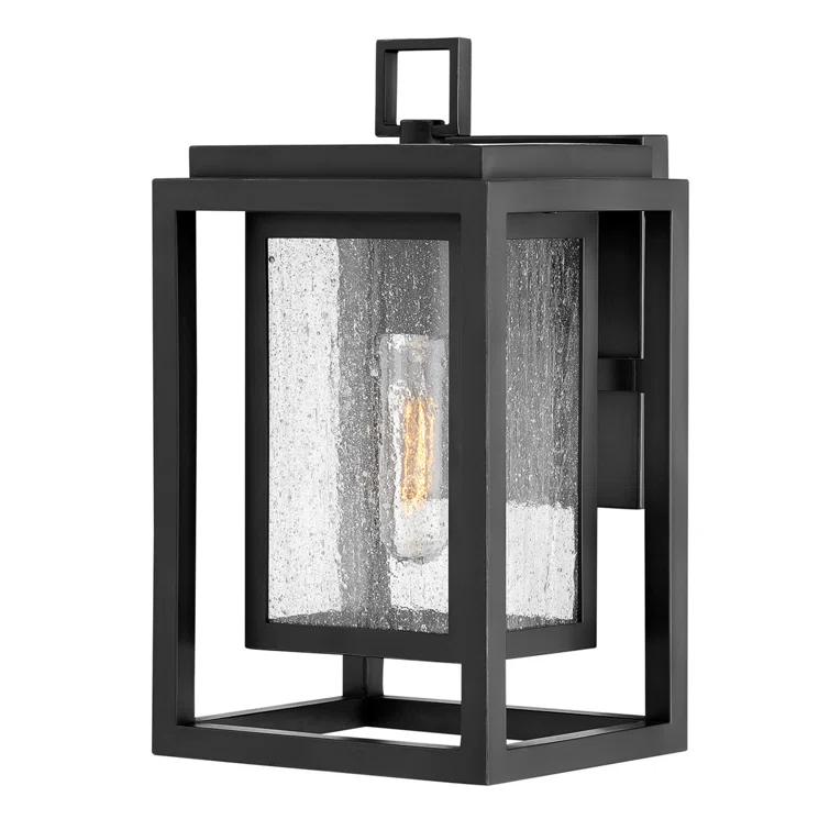 Republic Seeded Glass Outdoor Wall Mount Lantern