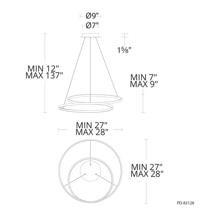 Marques 1 - Light LED Unique/Statement Pendant