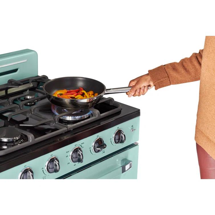 Unique Appliances Classic Retro 30" 4 burner 3.9 cu. ft. Freestanding Gas Range with Convection Oven UGP-30CR LG