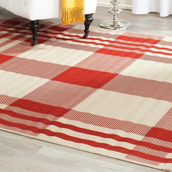 Courtyard Performance Plaid Rug