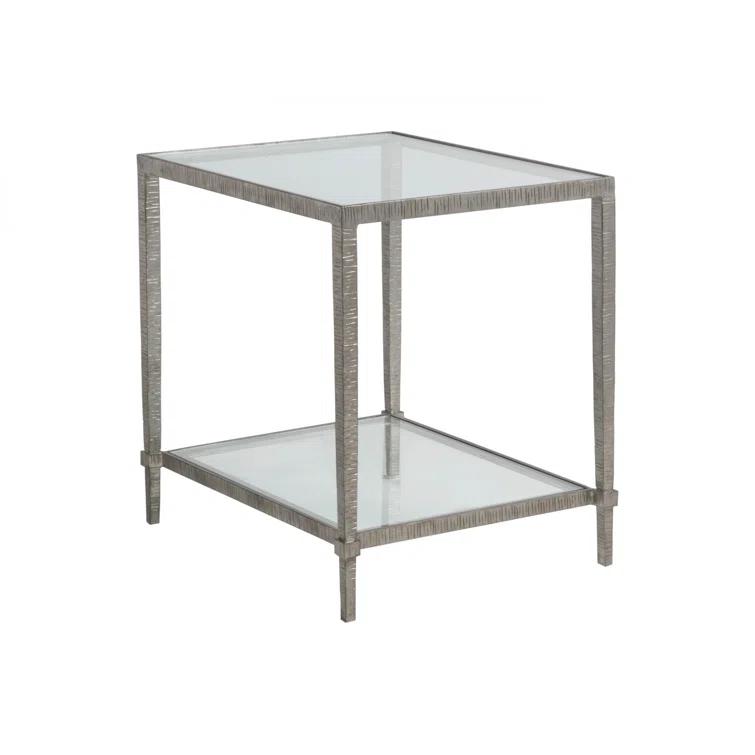 Metal Designs Claret Rectangular End Table