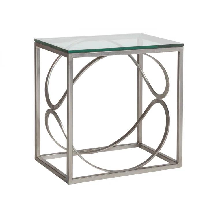 Metal Designs Ellipse Rectangular End Table