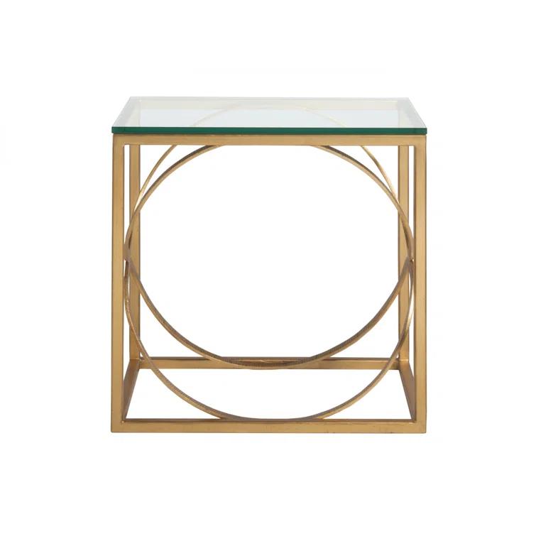 Metal Designs Ellipse Rectangular End Table