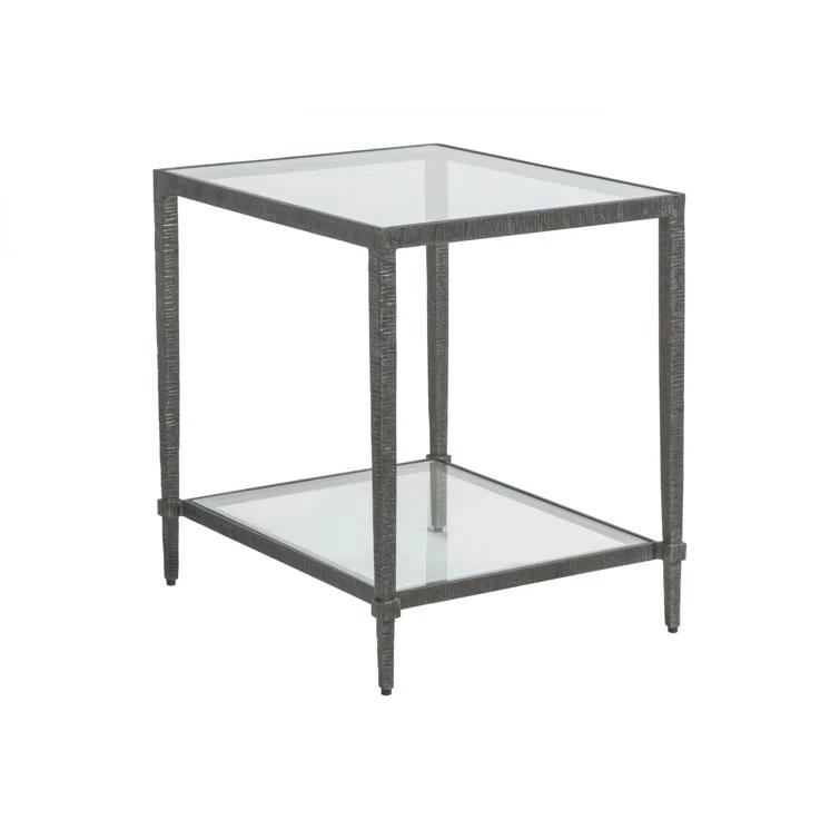 Metal Designs Claret Rectangular End Table