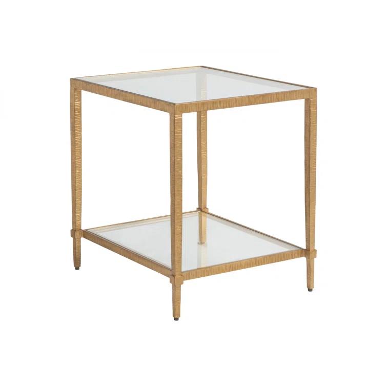 Metal Designs Claret Rectangular End Table