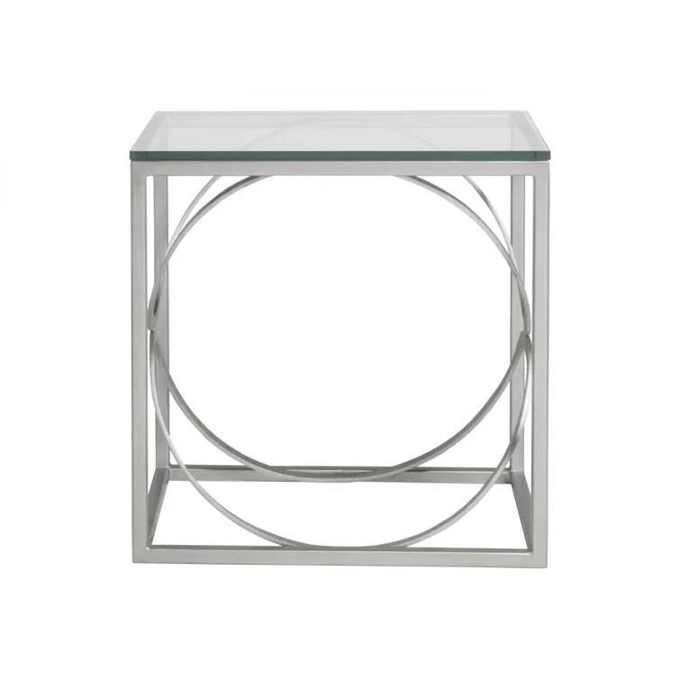 Metal Designs Ellipse Rectangular End Table