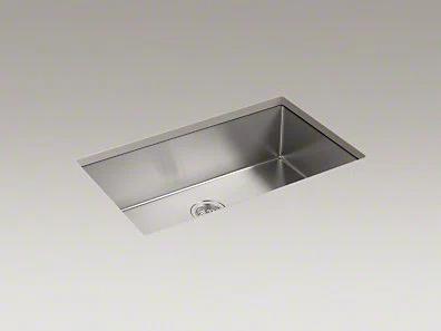 Strive® 32" L x 18.25" W Undermount Single Bowl Kitchen Sink with Basin Rack