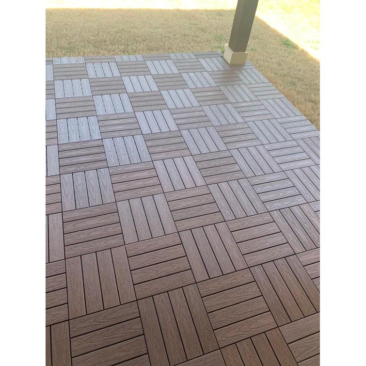 UltraShield Naturale Composite 12" x 12" Interlocking Deck Tile