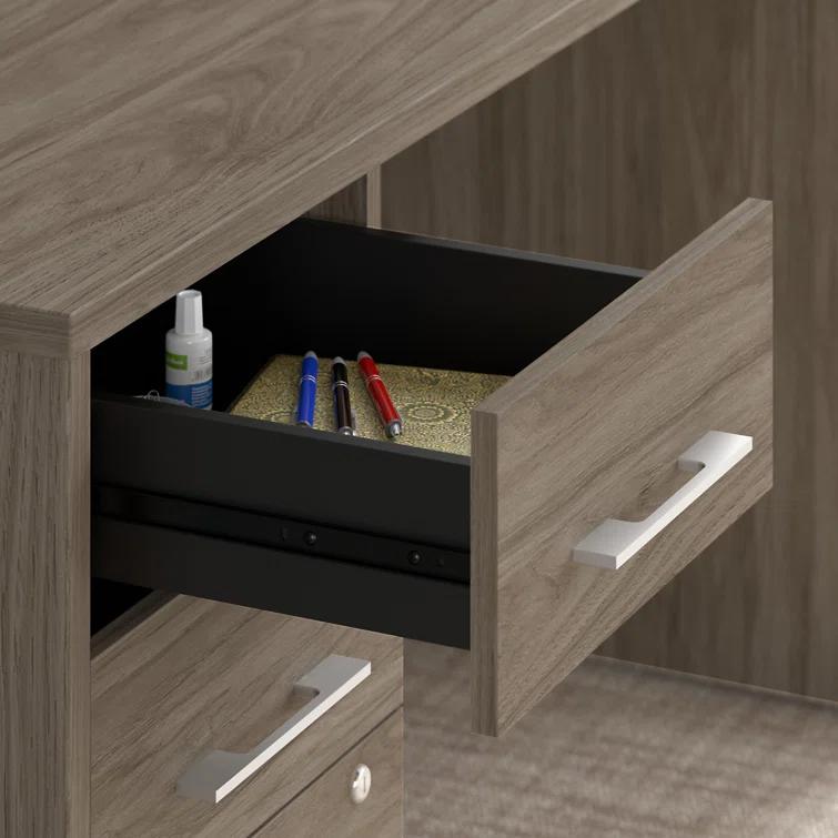 Office 500 72W L Shaped Executive Desk with Drawers
