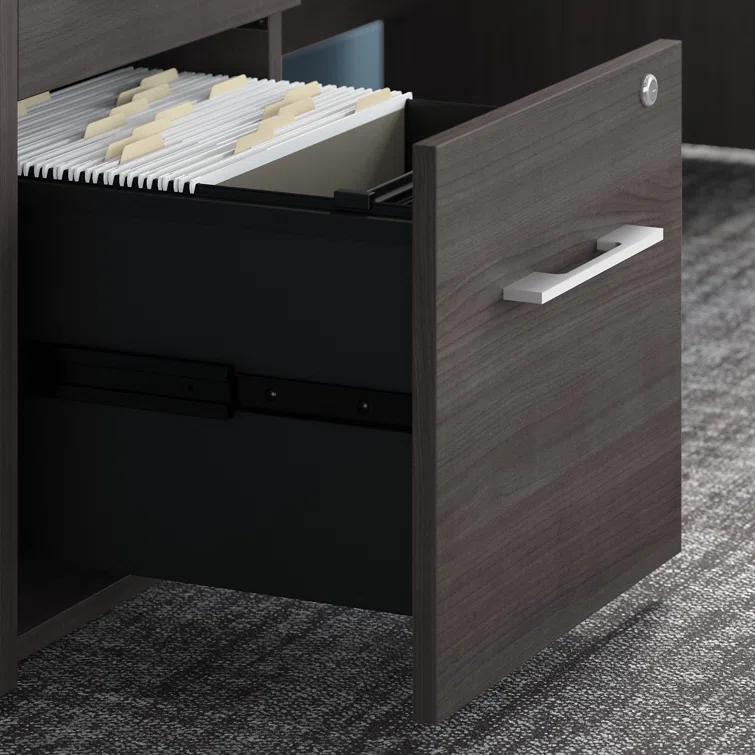 Office 500 72W L Shaped Executive Desk with Drawers