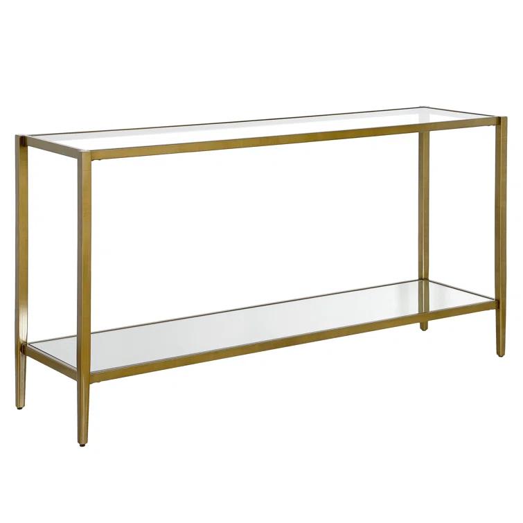 Hera Glass Top Console Table