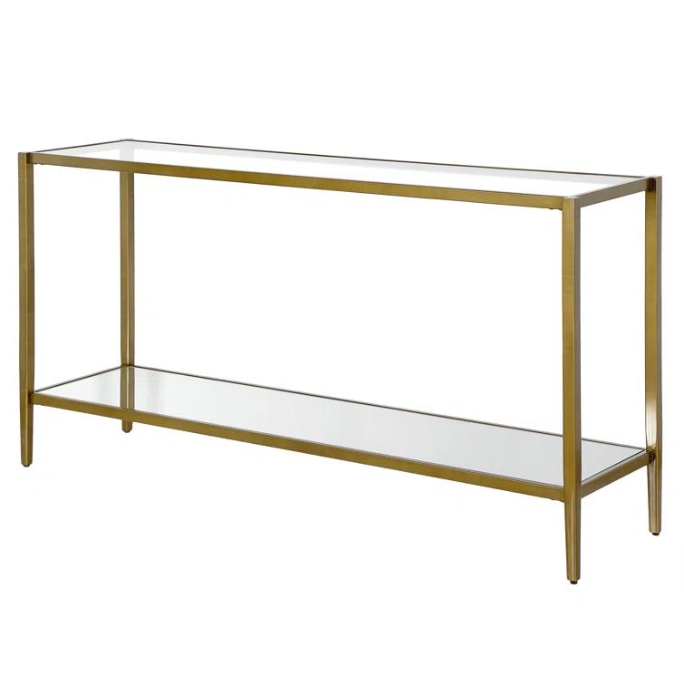 Hera Glass Top Console Table